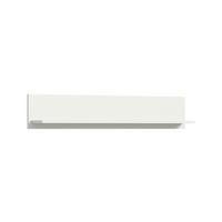 Falipolc Ice - fehér/magasfényű fehér, Design, faalapú anyag (110/20/15cm) - Livetastic
