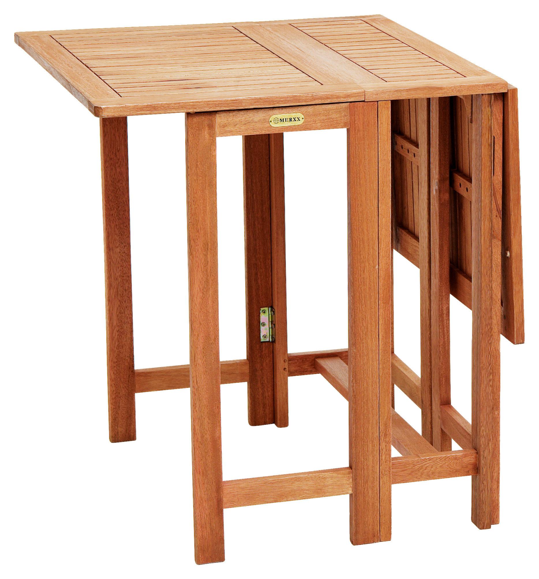 Gartentisch Klappbar Echtholz L: 107 Cm - Naturfarben, KONVENTIONELL, Holz (190,5/65/74cm) - Gardenson