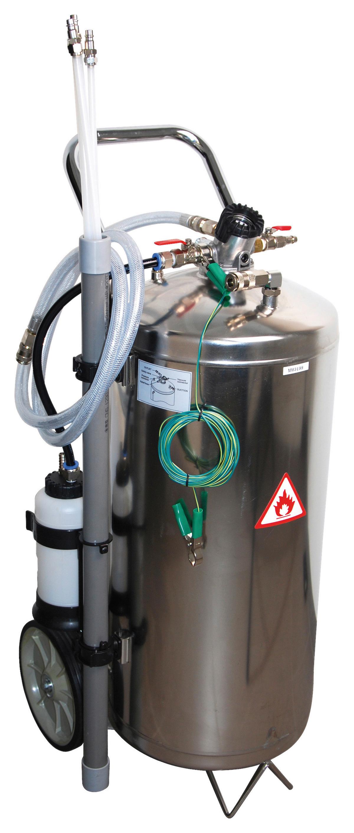 Kraftstoff-Absauggerät Pneumatik - Silberfarben/Grau, Basics (93,6/51,3/54,3cm)