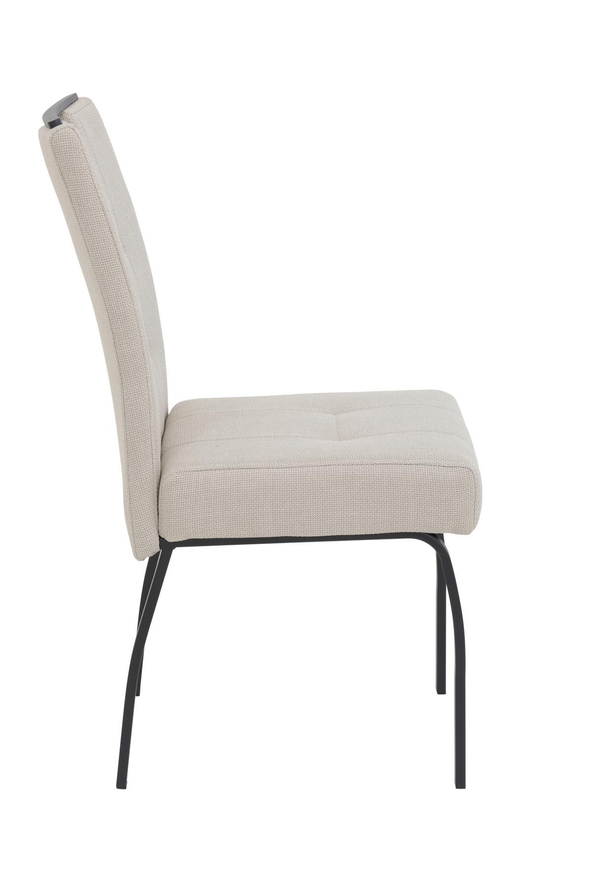 Tischgruppe Ebro G - Eichefarben/Beige, MODERN, Holzwerkstoff/Textil (140 - 180/76/90cm) - MID.YOU