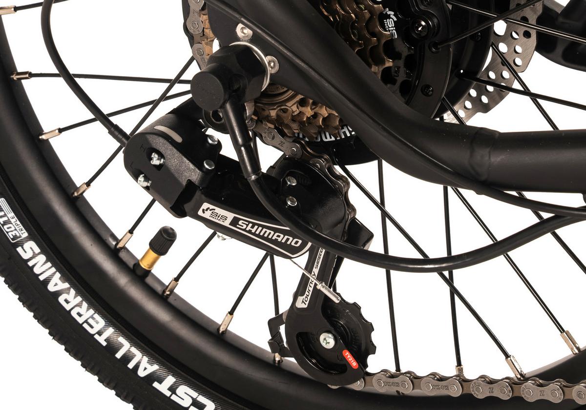 E-citybike 20 Zoll Schwarz - Schwarz, LIFESTYLE, Metall (180cm)