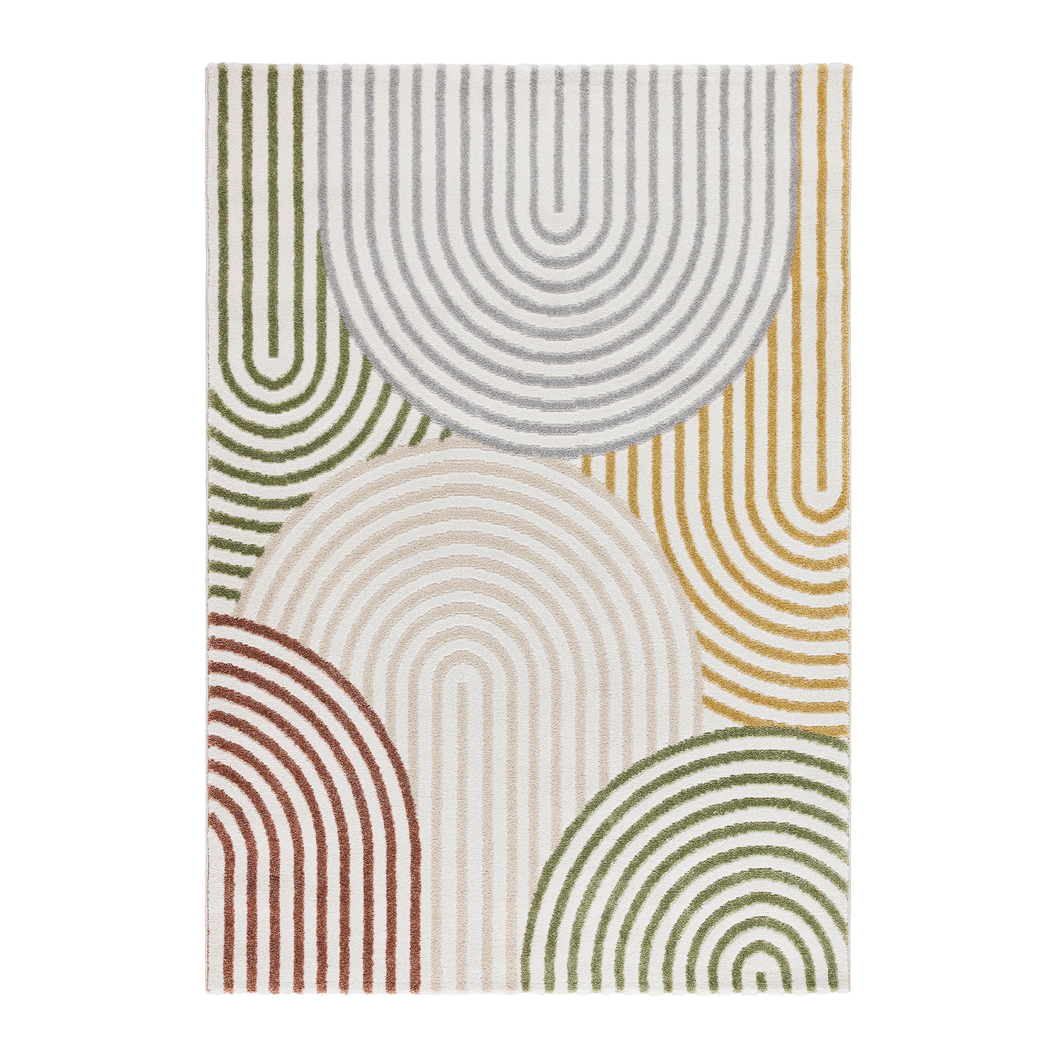 TKANÝ KOBEREC RINGO - krémová/vícebarevná, Konvenční, textil (160/230cm) - Mömax