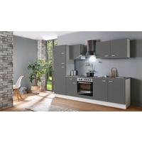 Küchenblock White-Classic - Graphitfarben/Weiß, KONVENTIONELL, Holzwerkstoff (270cm) - Menke