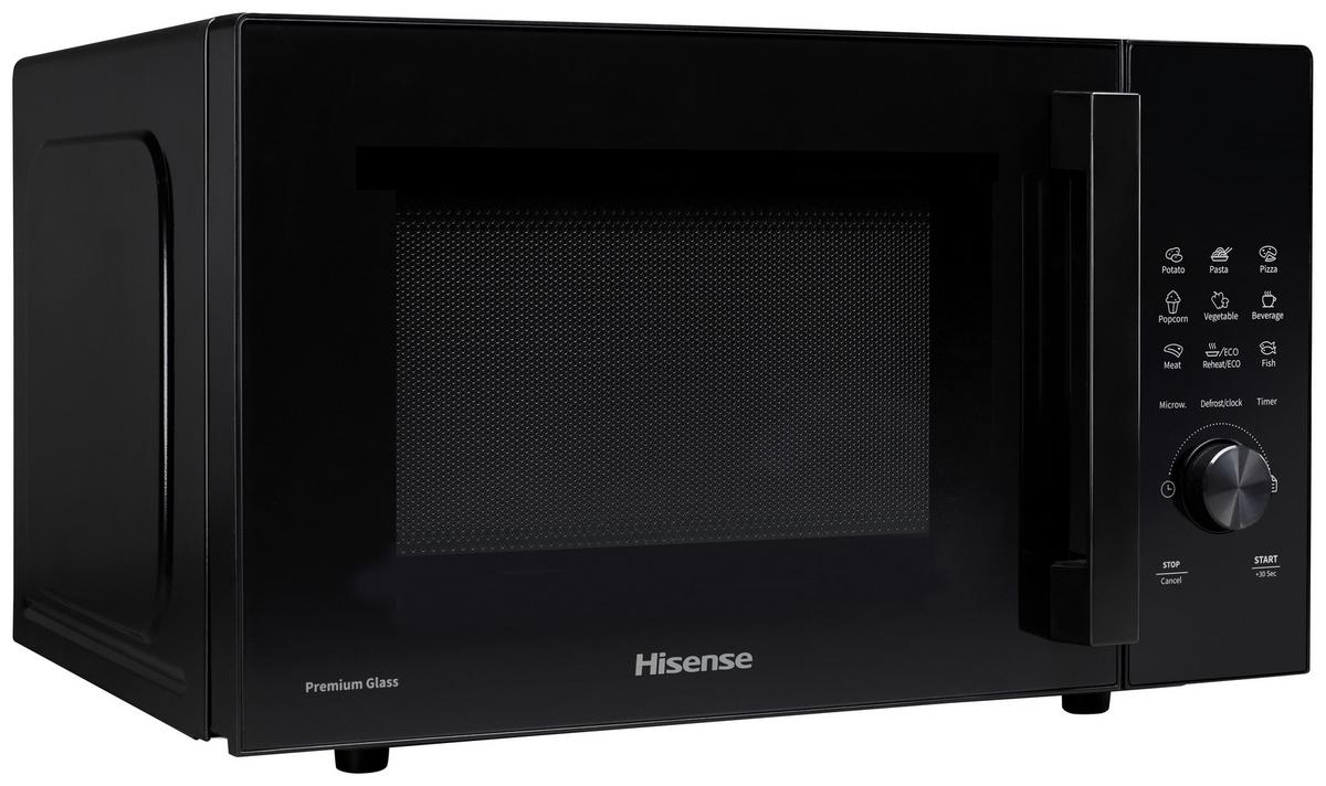 Mikrowelle H23mobsd1h - Schwarz, MODERN, Glas/Kunststoff (48/29,5/33,7cm) - Hisense