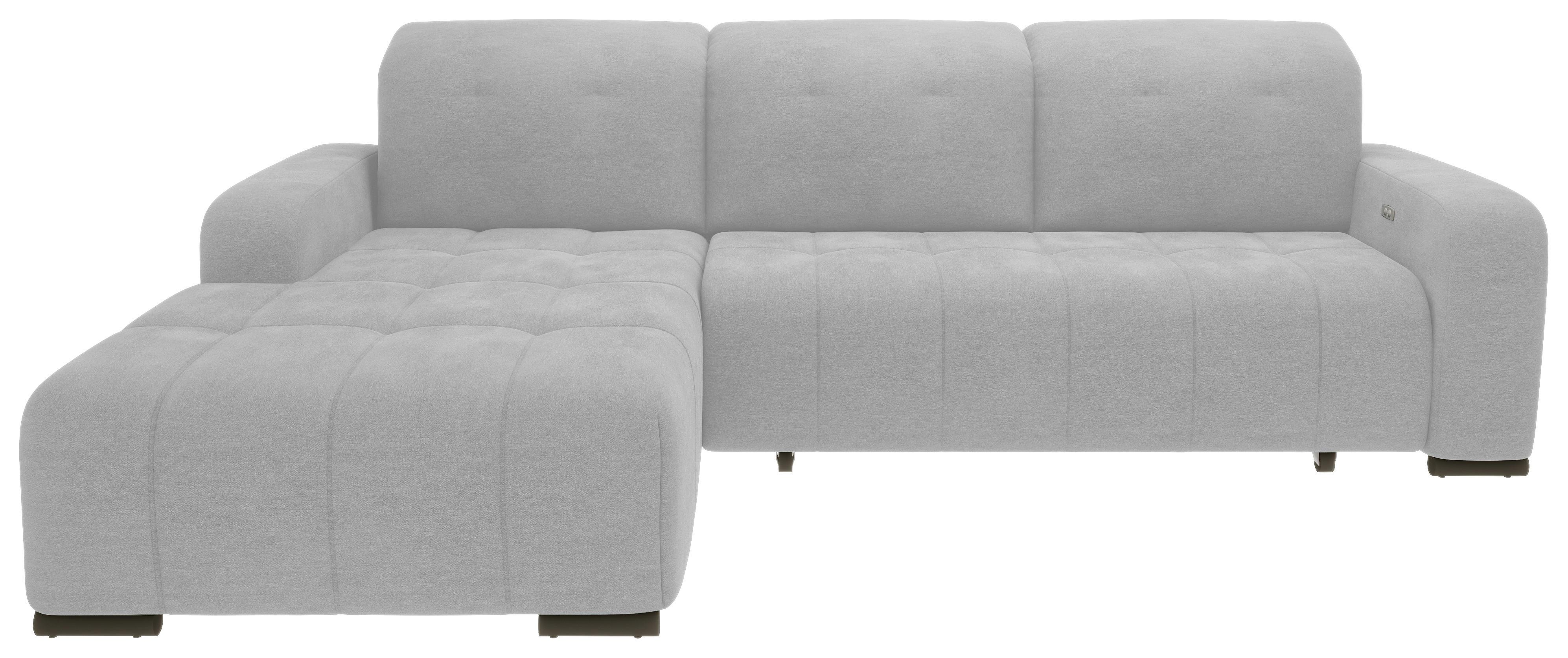 Ecksofa Vicari Grau S: 292x185 Cm - Schwarz/Grau, MODERN, Textil (292/185cm) - Livetastic