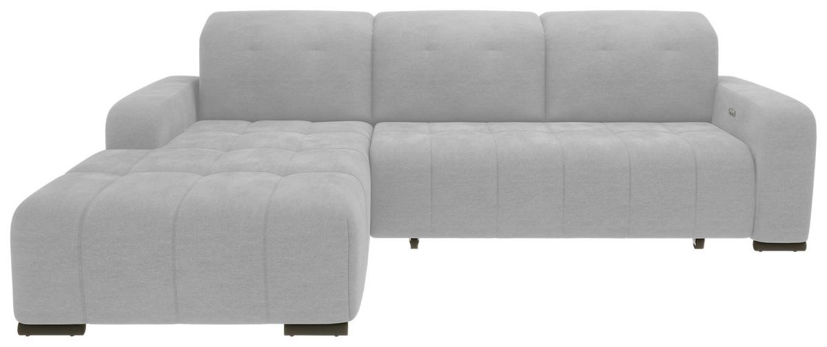 Ecksofa Vicari Grau S: 292x185 Cm - Schwarz/Grau, MODERN, Textil (292/185cm) - Livetastic