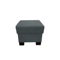 Taburetka CHANDLER, modrosivá, max. do 150 kg - hnedá/modrosivá, Design, drevo/textil (51/43/51cm) - Ondega