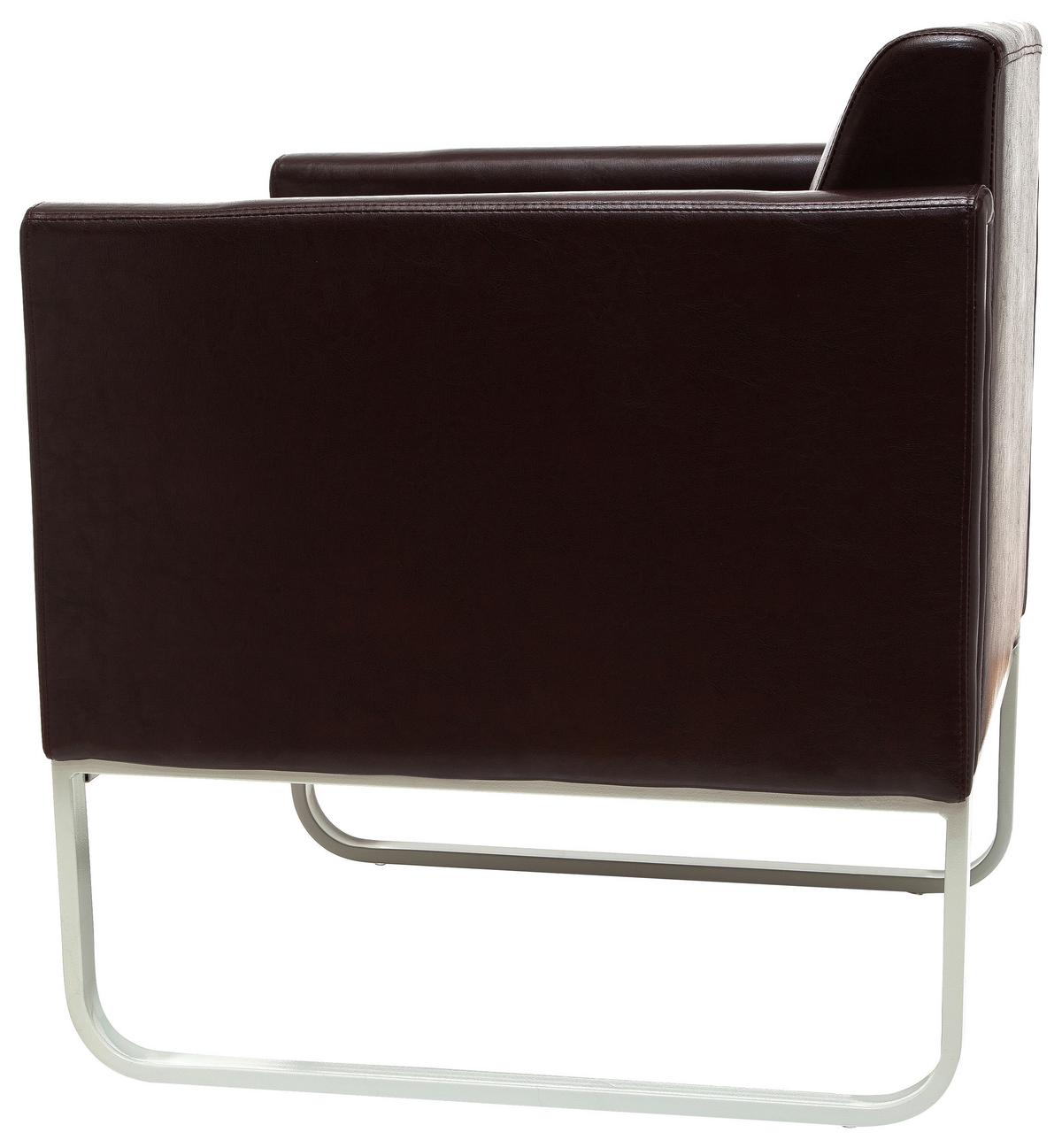 Sessel Aruba Dunkelbraun - Dunkelbraun/Hellgrau, MODERN, Textil (67/78/71cm) - MID.YOU