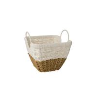 Korb Eleonora - S - Naturfarben/Weiß, Basics, Naturmaterialien/Papier (28/22-28cm) - James Wood