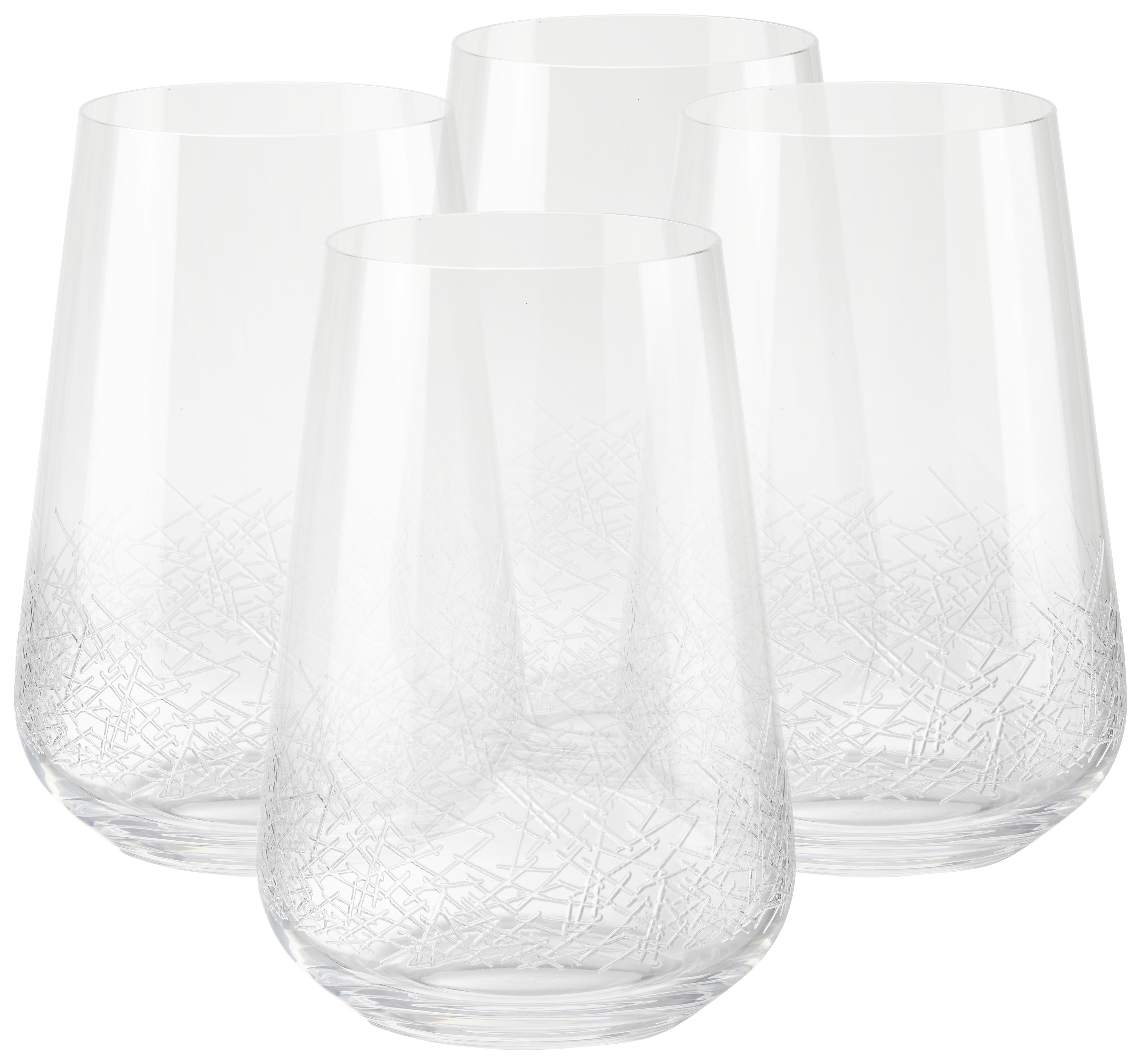 Sklenice Na Longdrink Crystal Chic, 4ks/bal. - čiré, Moderní, sklo (0,38l) - Premium Living