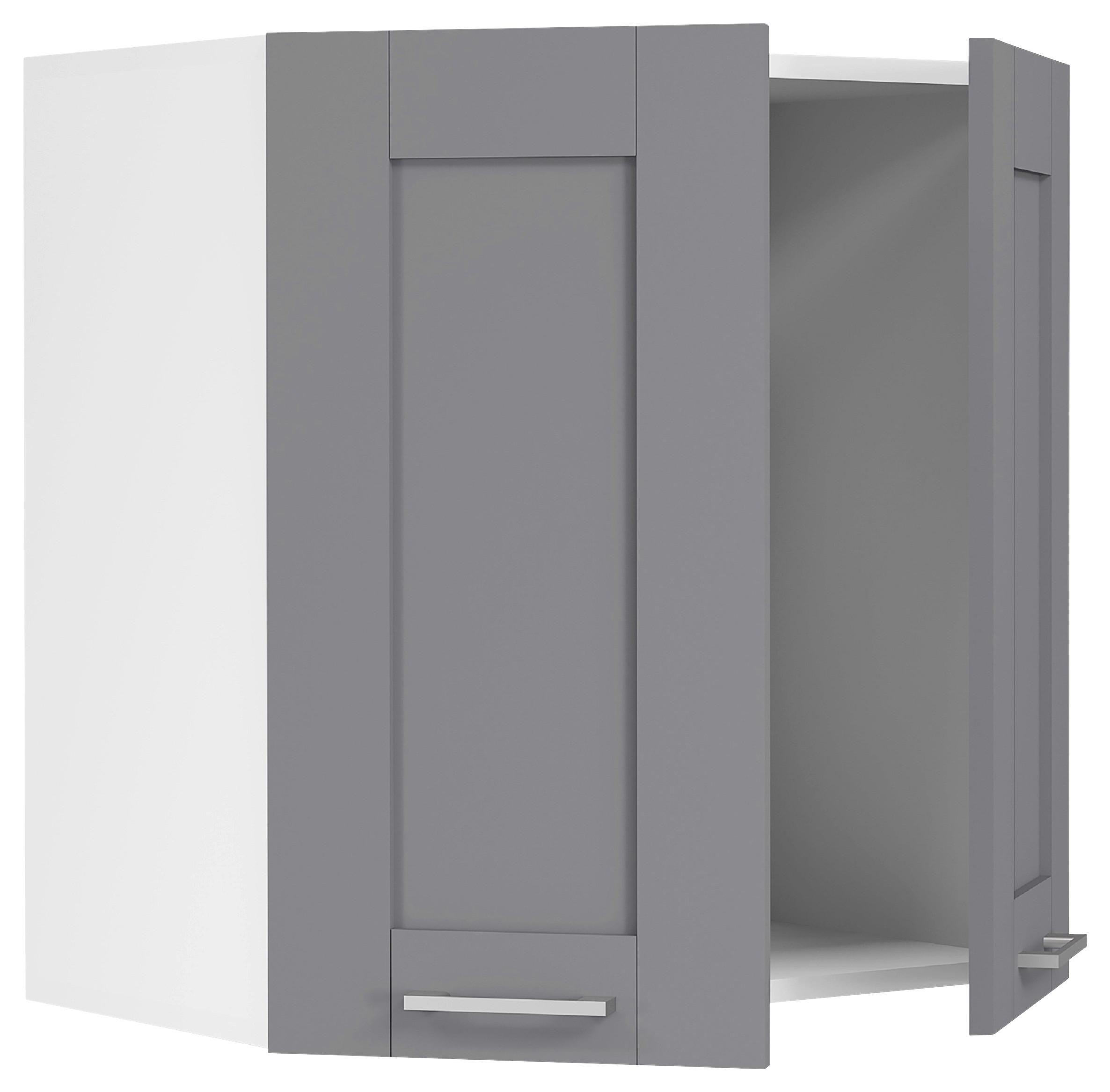 Küchenoberschrank Colura - Anthrazit/Weiß, Trend, Holzwerkstoff/Kunststoff (60/60/31cm) - MID.YOU