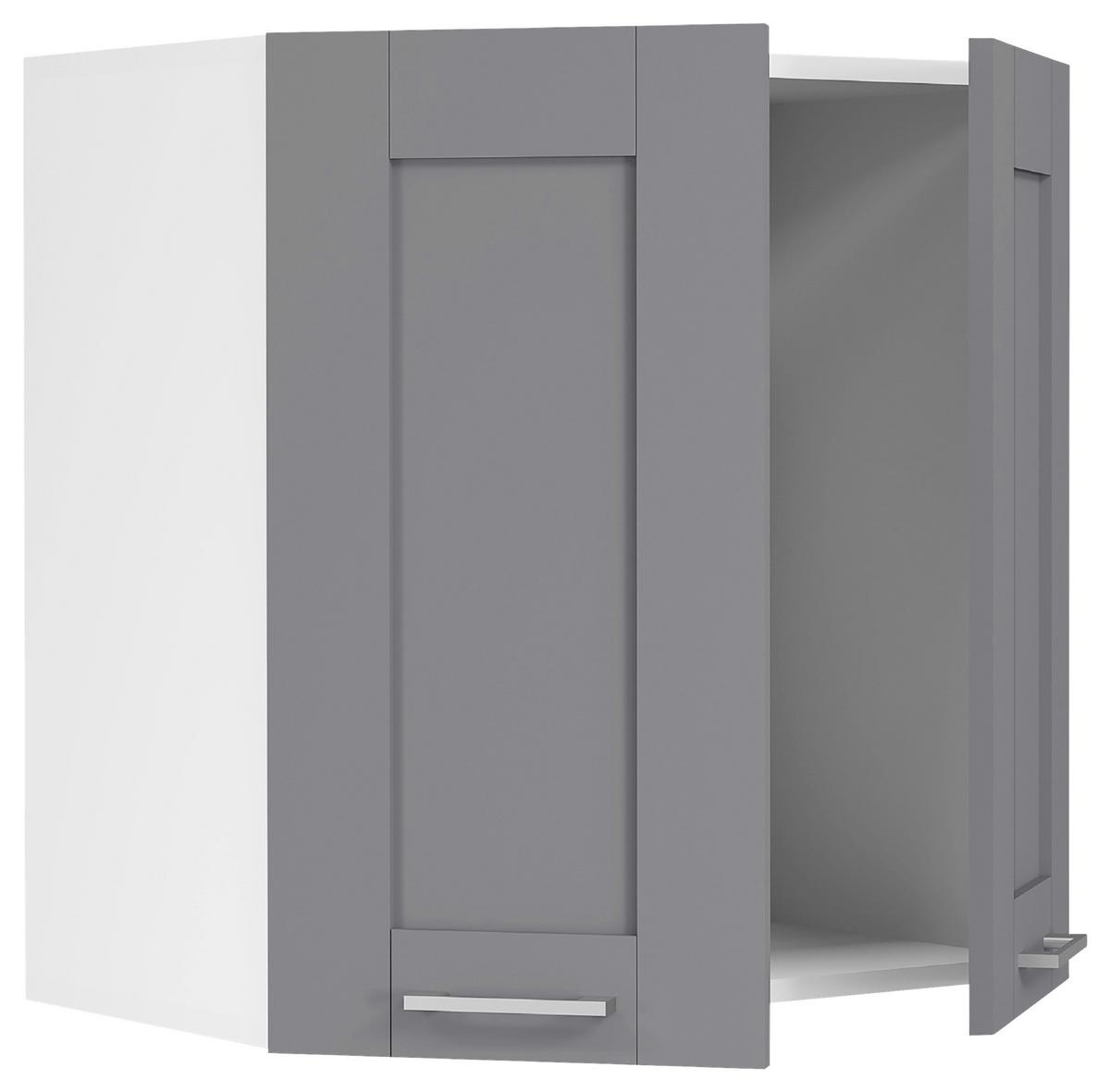 Küchenoberschrank Colura - Anthrazit/Weiß, Trend, Holzwerkstoff/Kunststoff (60/60/31cm) - MID.YOU