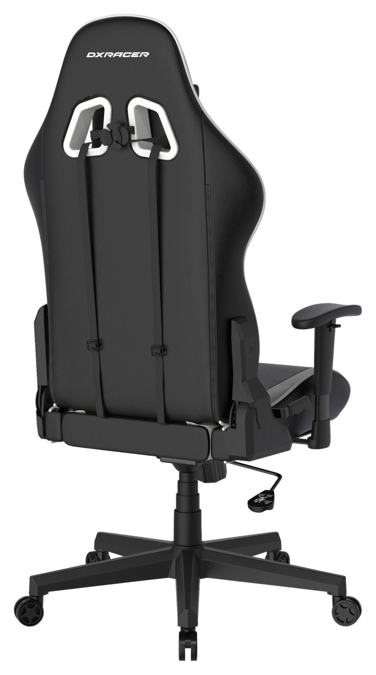 Gamingstuhl DX Racer Prince L - Schwarz/Weiß, MODERN, Kunststoff/Textil (67/126/67cm) - Dxracer