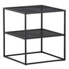 Couchtisch Netz - Schwarz, Design, Metall (55/55/60cm) - Livetastic