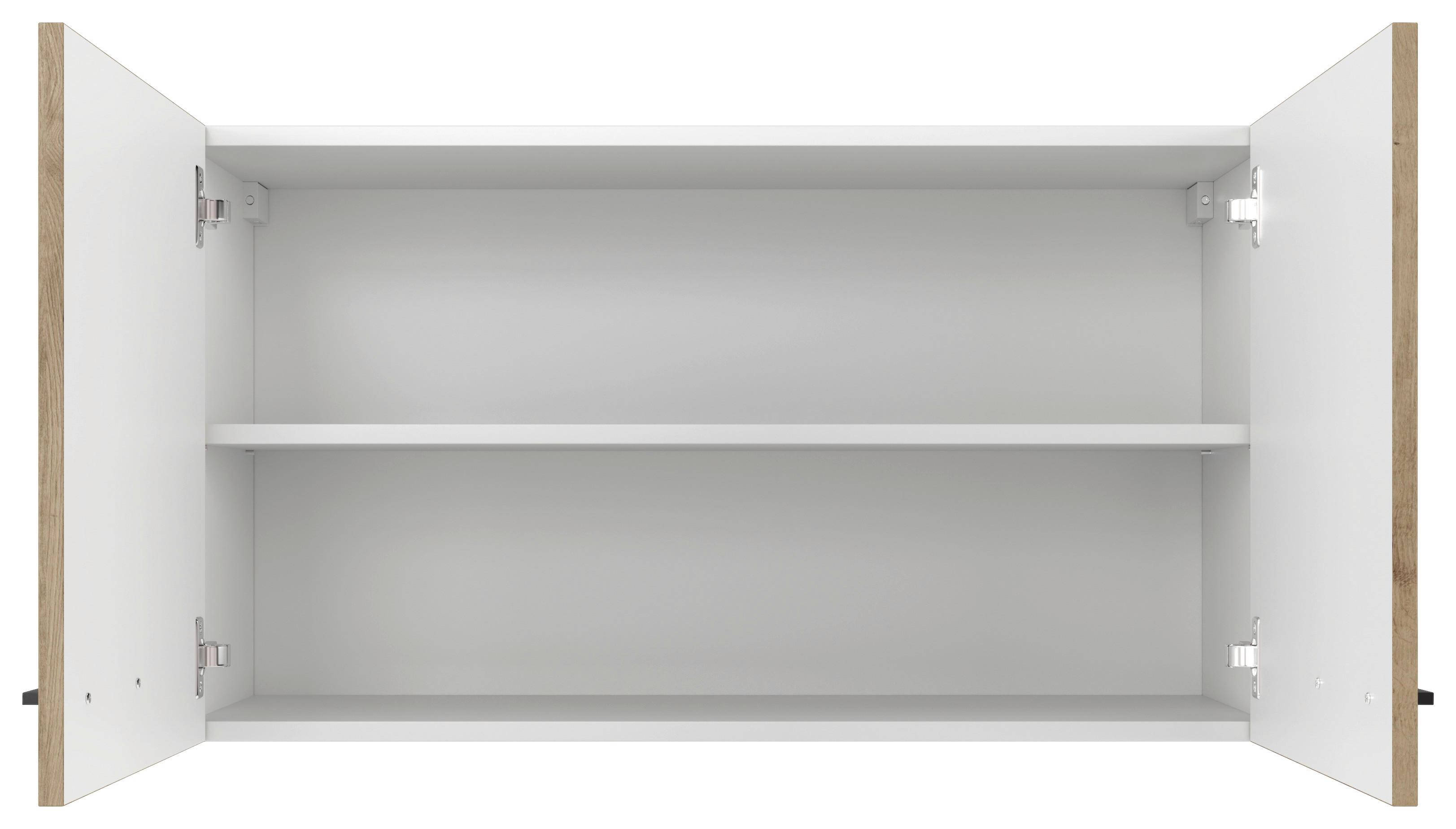 Küchenoberschrank Cara 100 cm Eiche Artisan - Eiche Artisan, KONVENTIONELL, Holzwerkstoff (100/54,8/32cm) - FlexWell