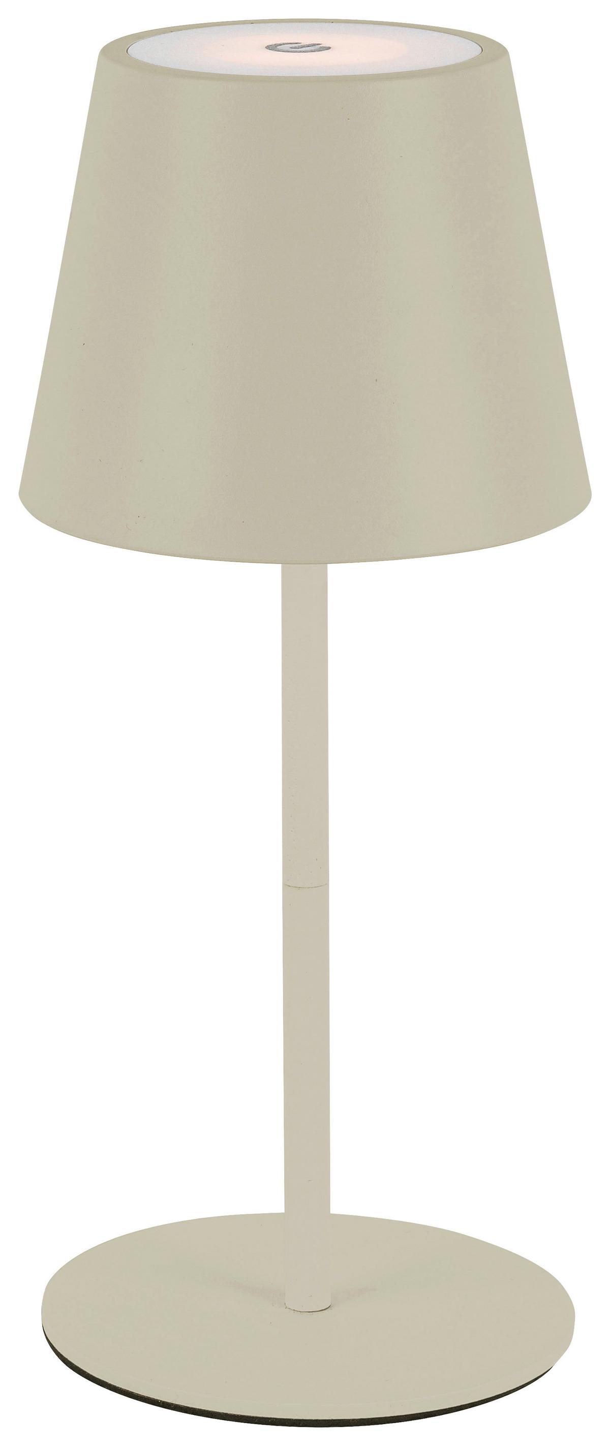 STOLNÍ LAMPA NA BATERIE NOEMI - pískové barvy, Konvenční, kov/plast (10,5/17-36cm) - Mömax