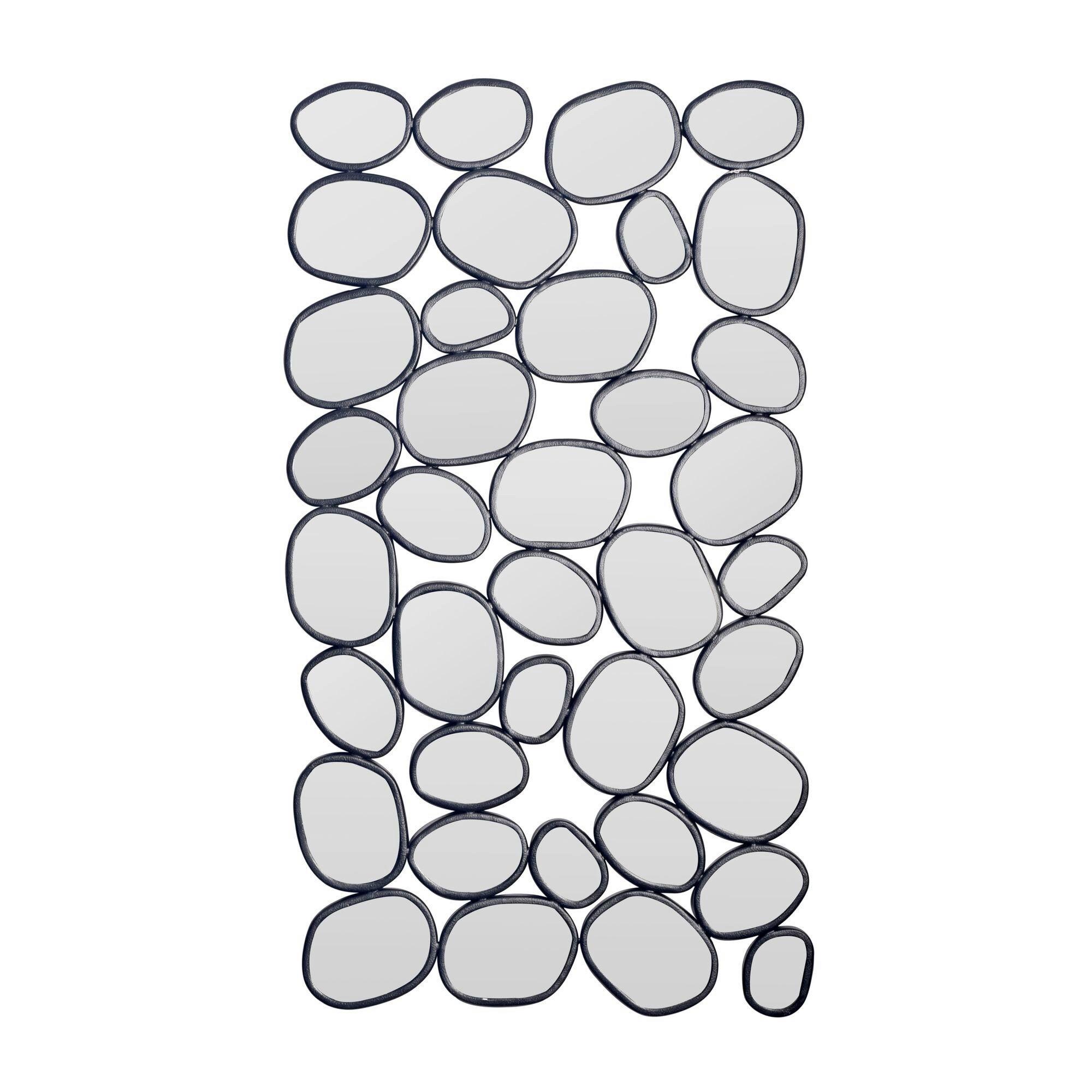SPIEGEL Schwarz B: 56cm - Schwarz, Design, Glas/Metall (56/99/3cm) - Livetastic