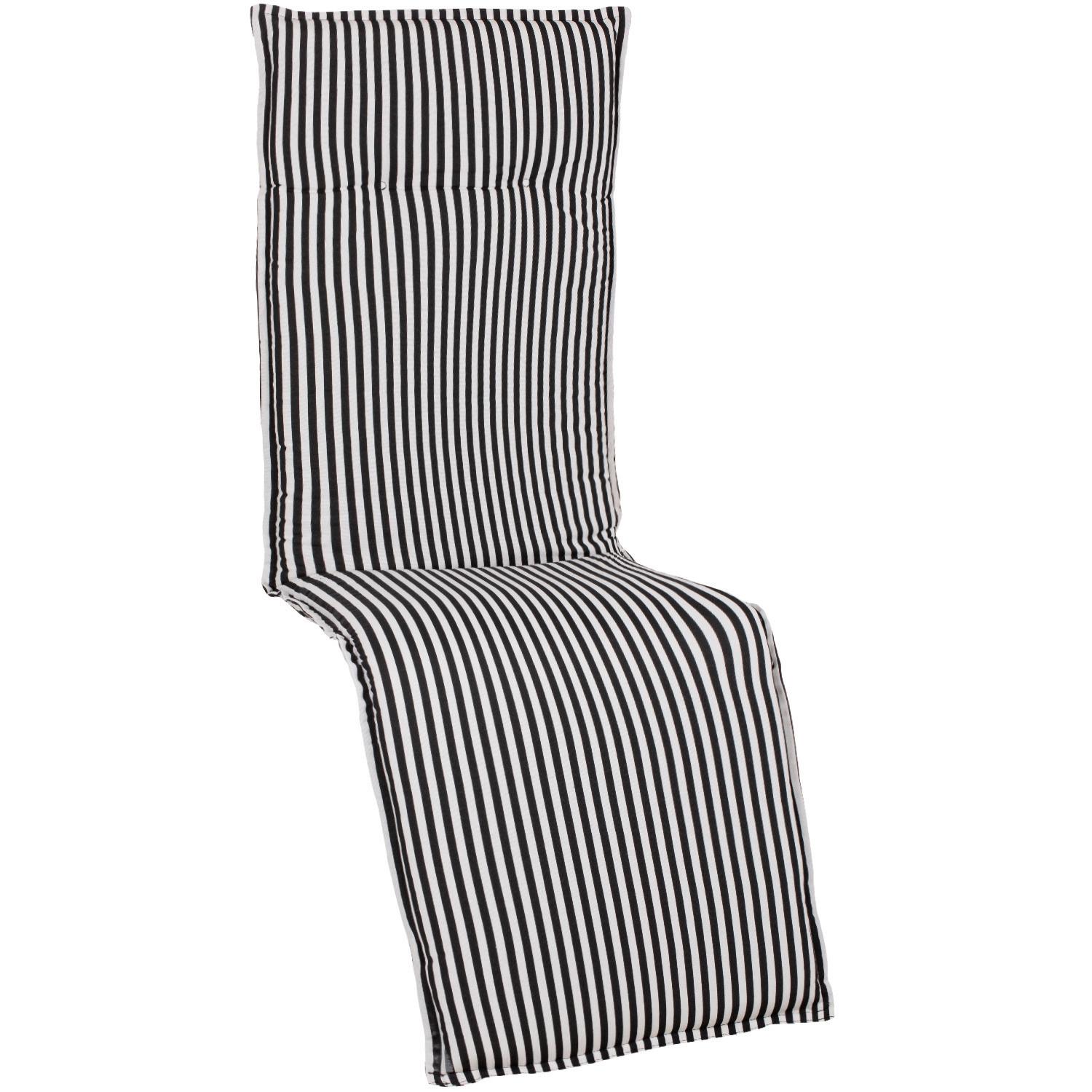 Auflage Tupelo 170x52x8cm Schwarz - Schwarz, Design, Textil (170/52/8cm) - Gardenson