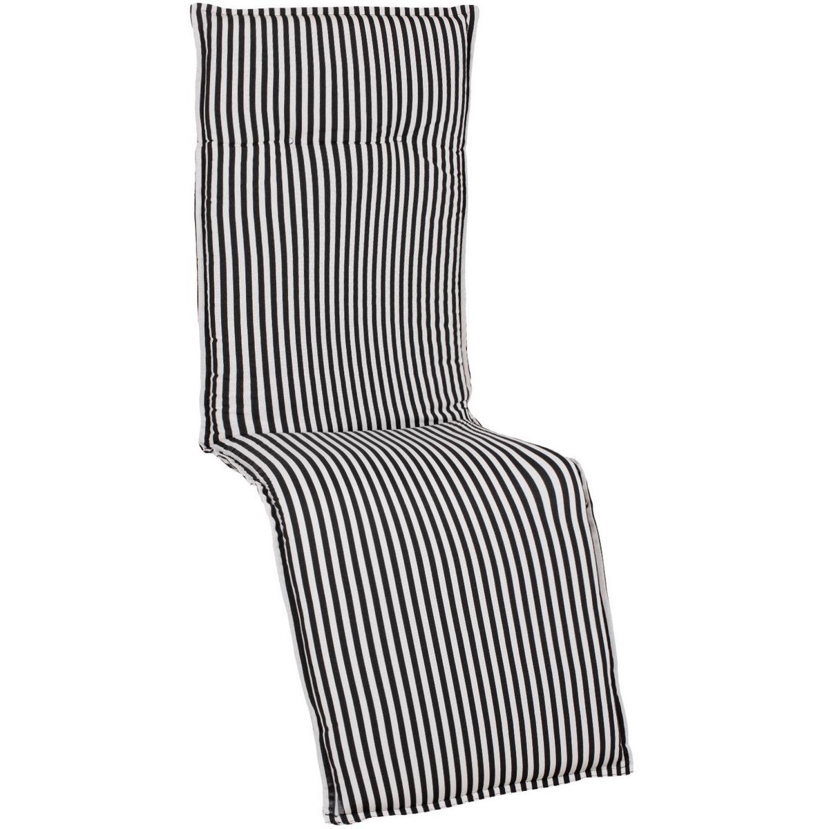 Auflage Tupelo 170x52x8cm Schwarz - Schwarz, Design, Textil (170/52/8cm) - Gardenson