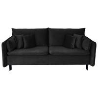 Schlafsofa Mit Bettkasten Orlando Schwarz B: 220 Cm - Schwarz, Design, Textil (220/96/102cm) - MID.YOU