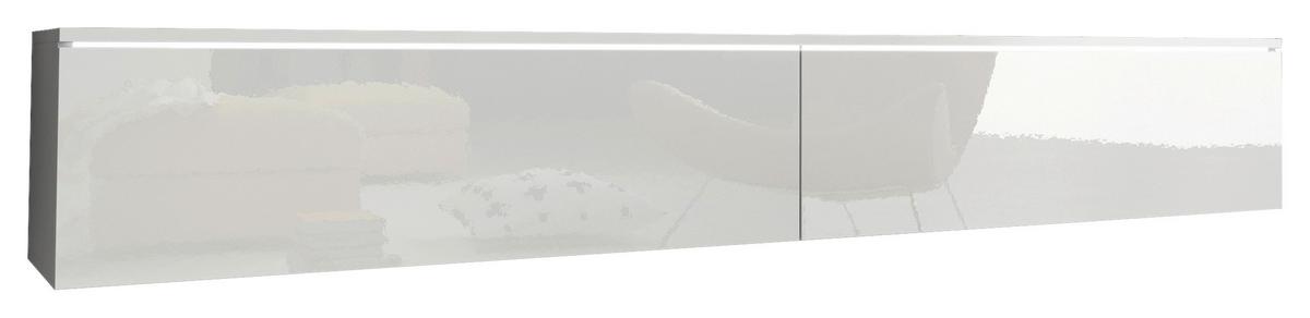Tv-lowboard B: 180 Cm Weiß Hochglanz - Weiß Hochglanz/Weiß, LIFESTYLE, Holzwerkstoff (180/30/33cm) - P & B