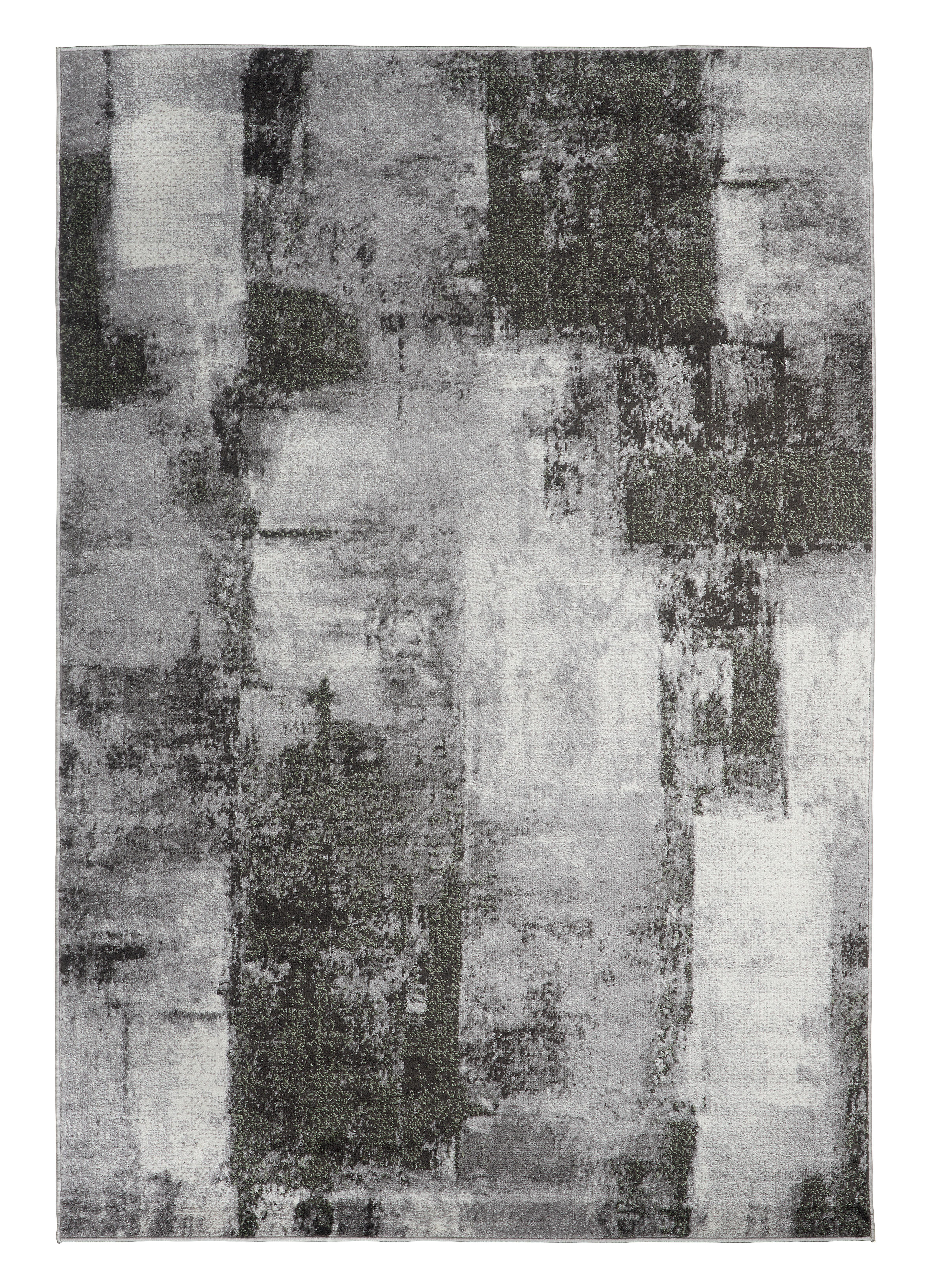 Webteppich Grau/Grün Laurel 160x220 cm - Grau/Grün, ROMANTIK / LANDHAUS, Textil (160/220cm) - James Wood