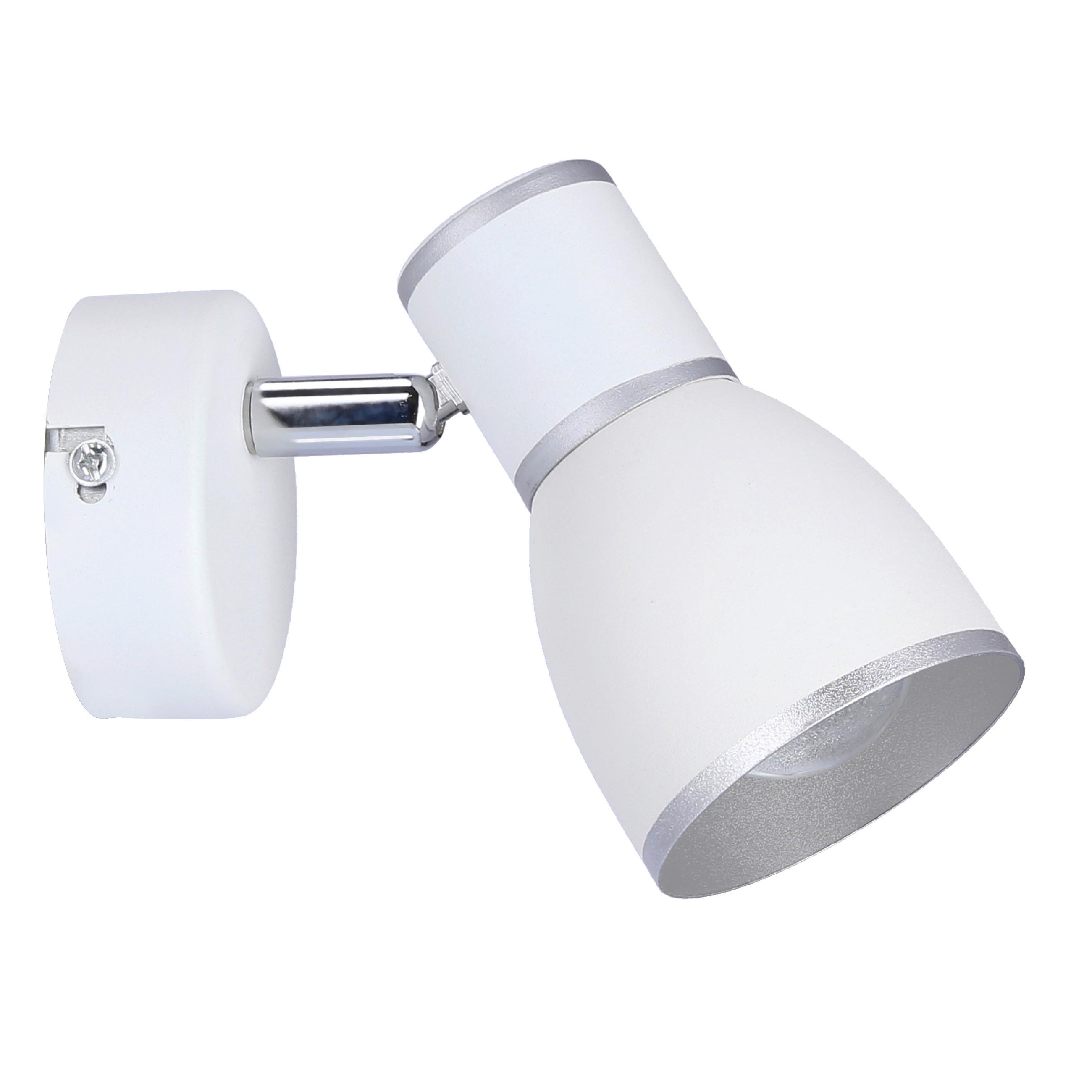 Strahler 91-63366 Fido - Chromfarben/Weiß, Design, Metall (13/8/11cm)