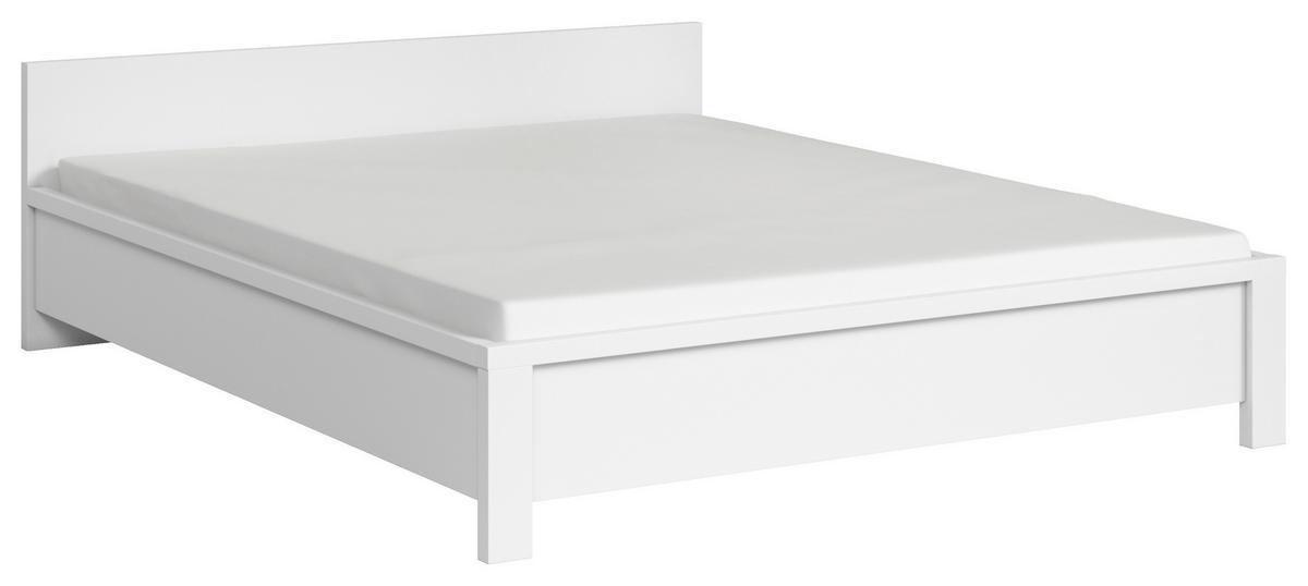 Bett Kaspian - Weiß, MODERN, Holzwerkstoff (160/200cm) - MID.YOU
