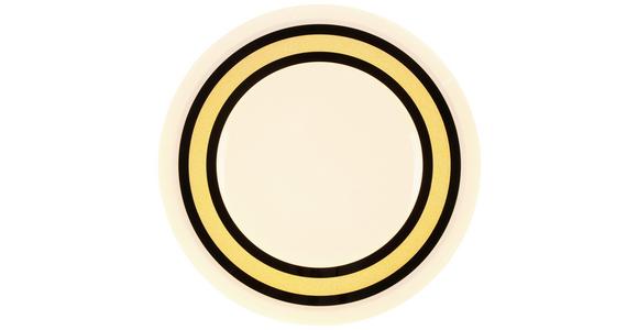 Led-deckenleuchte Kerstin Ø 55 Cm Mit Sternenhimmel - Goldfarben/Schwarz, Design, Kunststoff/Metall (55/10cm) - Luca Bessoni