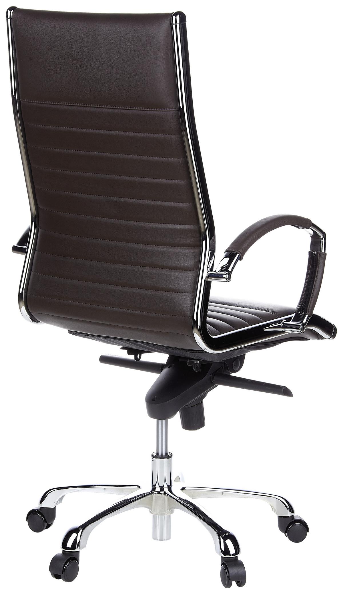 Drehstuhl Parma 20 Dunkelbraun - Dunkelbraun, MODERN, Leder/Kunststoff (60/125/50cm) - MID.YOU