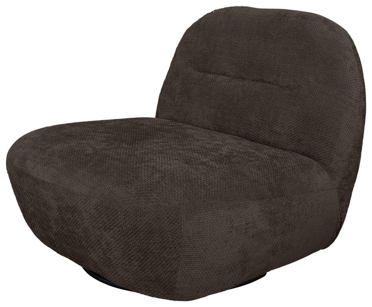 Relaxsessel Bunty Mokka B: 85 cm - Schwarz/Mokka, Basics, Textil (85/74/85cm) - Livetastic