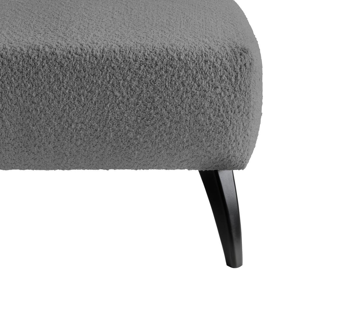 Hocker Colori Anthrazit B: 66 Cm - Anthrazit/Schwarz, MODERN, Holz/Textil (66/44/66cm) - MID.YOU