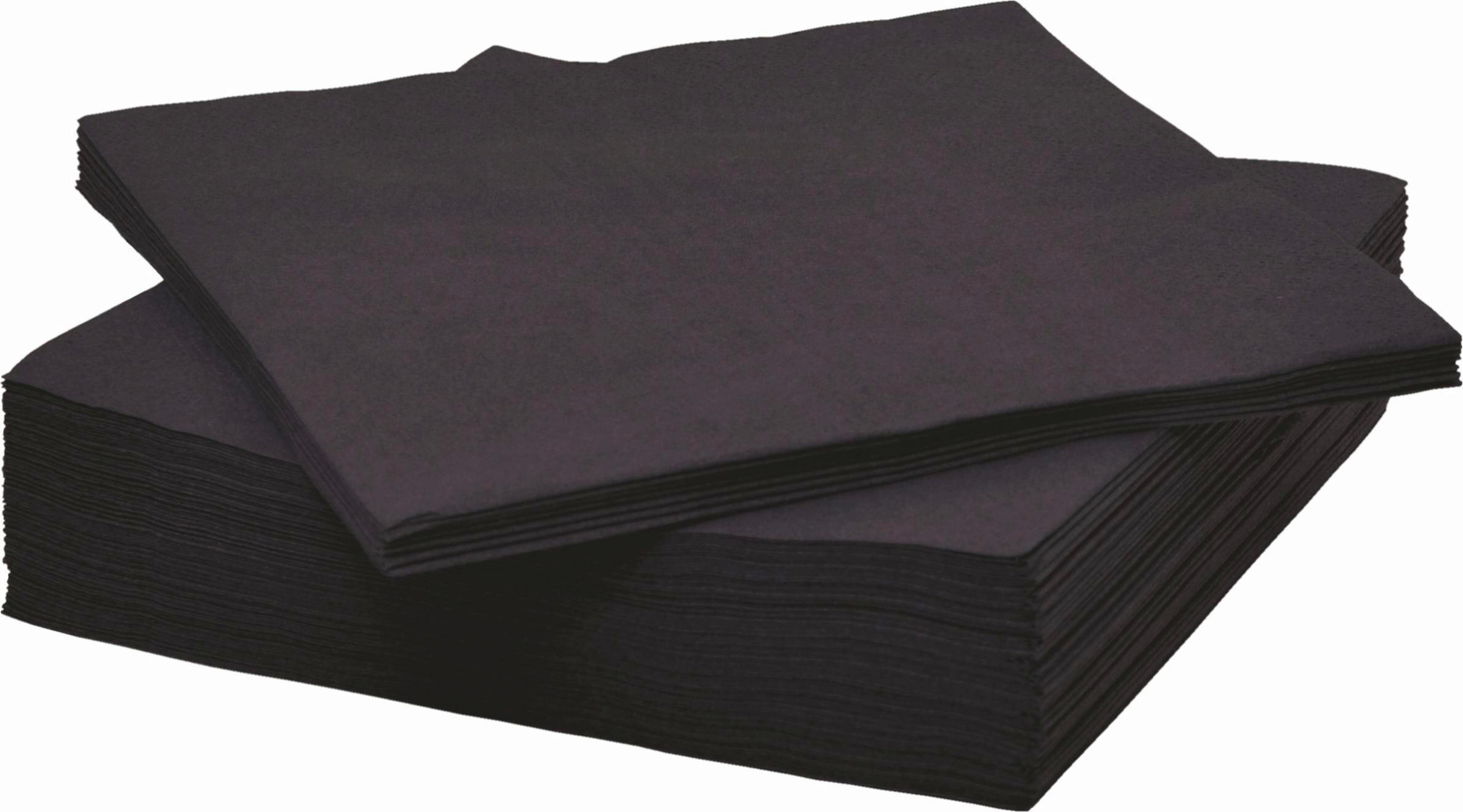 Servítka Kathleen, 50ks/bal. - čierna, Konventionell, papier (33/33cm) - Mömax