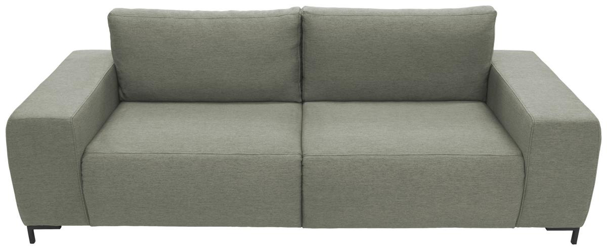 Big Sofa Looks Vi B: 242 Cm Graubraun - Graubraun/Schwarz, Design, Textil (242/88/88cm) - LOOKS by W.Joop