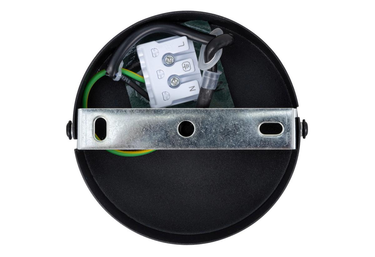 Hängeleuchte Fedi - Schwarz/Grau, MODERN, Textil/Metall (55/120cm)