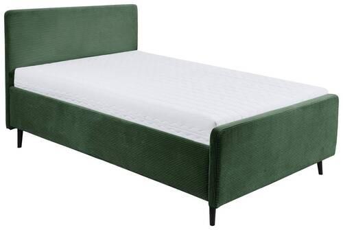 Polsterbett Peach - Schwarz/Olivgrün, MODERN, Holzwerkstoff/Textil (120/200cm) - MID.YOU
