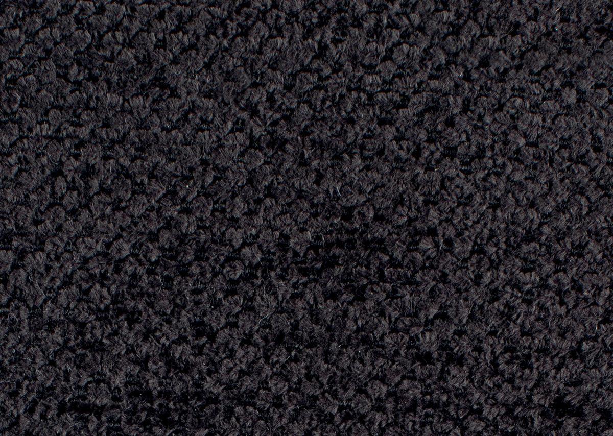 Rohová sedačka ROSALIE, pravá s úložným prostorem a lůžkem - černá, Konvenční, kov/textil (265/184cm)