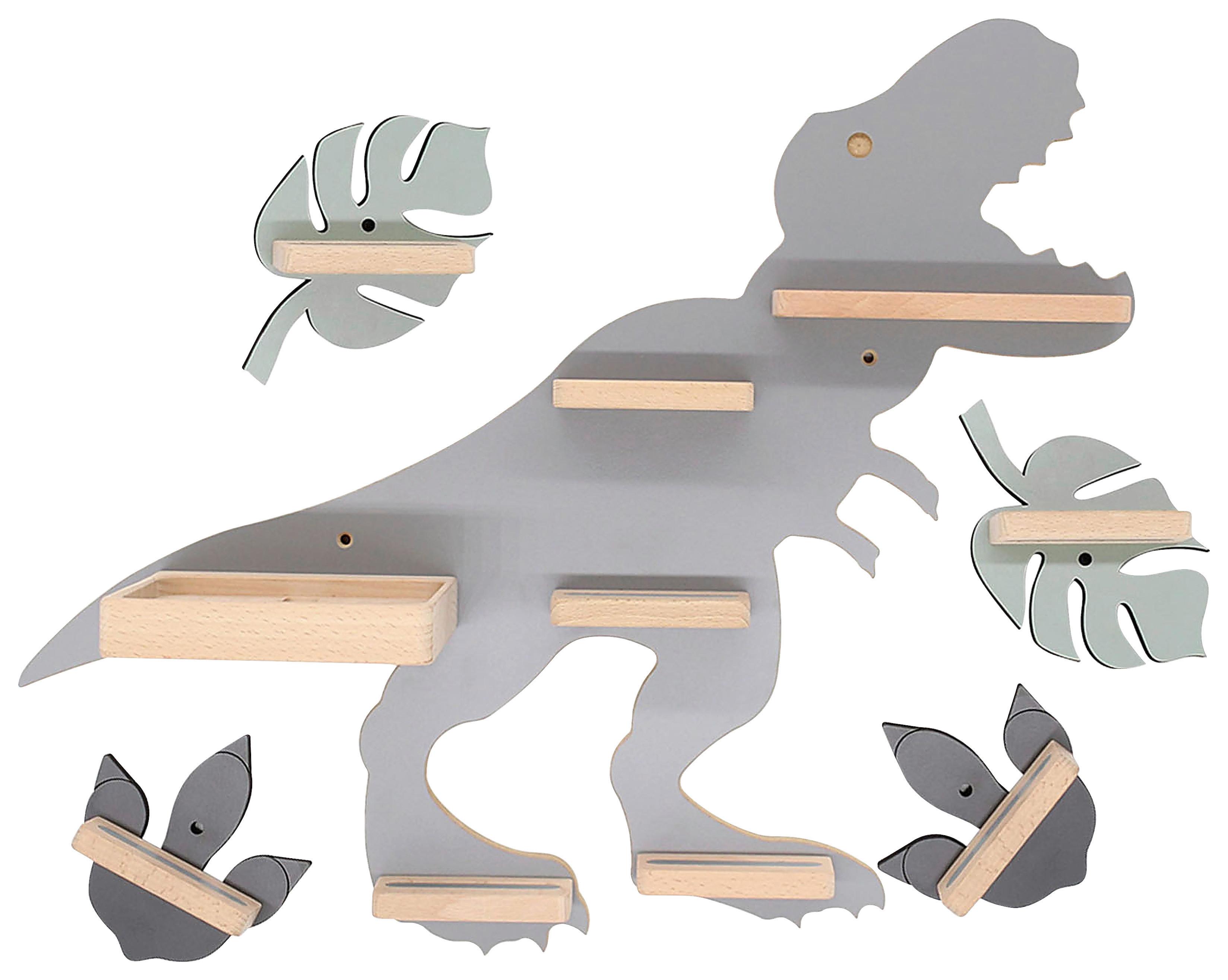 Kinderregal Boarti Grau B: 52 cm - Grau, MODERN, Holzwerkstoff (52/44/19cm) - MID.YOU