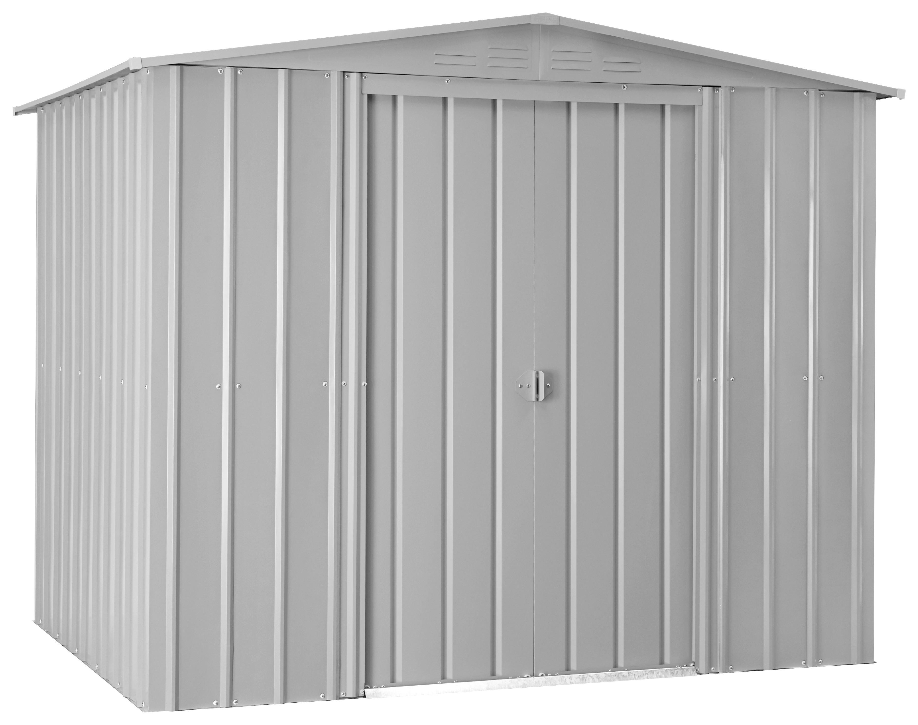 Gerätehaus Ohne Boden 245x198x185 - Silberfarben, Basics, Metall (245/198/185cm)