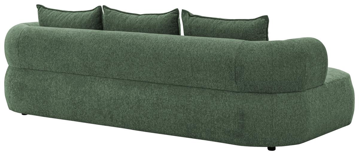 Bigsofa Ferro Grün B: 240 Cm - Schwarz/Grün, Design, Textil (240/76/122cm) - Livetastic