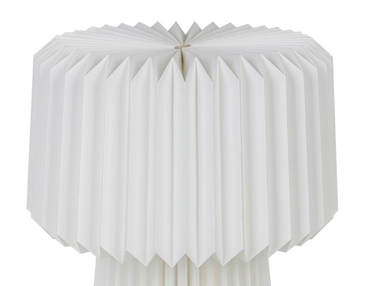 STOLNÁ LAMPA OLGA - biela, Modern, plast/papier (28/28/30,5cm) - Mömax