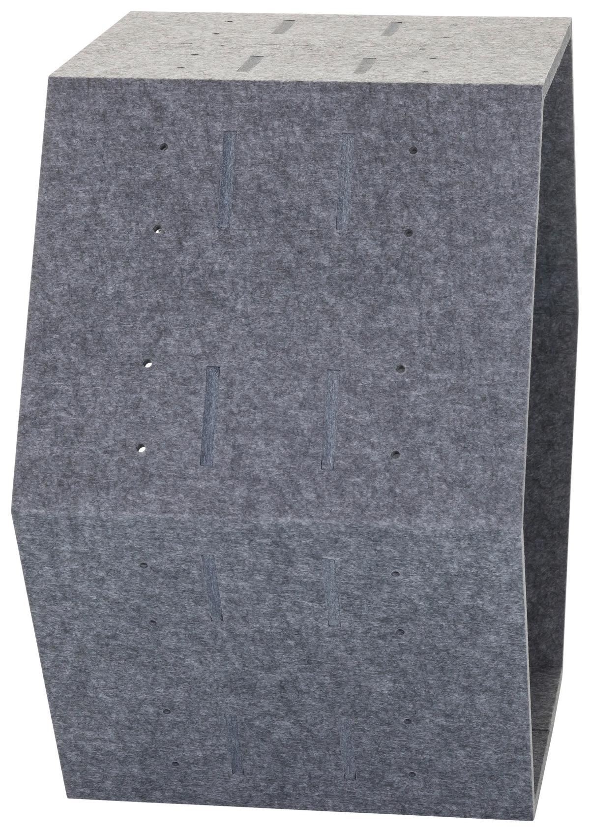 Trennwand Grau B: 62,5 Cm - Grau, MODERN, Textil (62,5/54,5/35cm) - MID.YOU