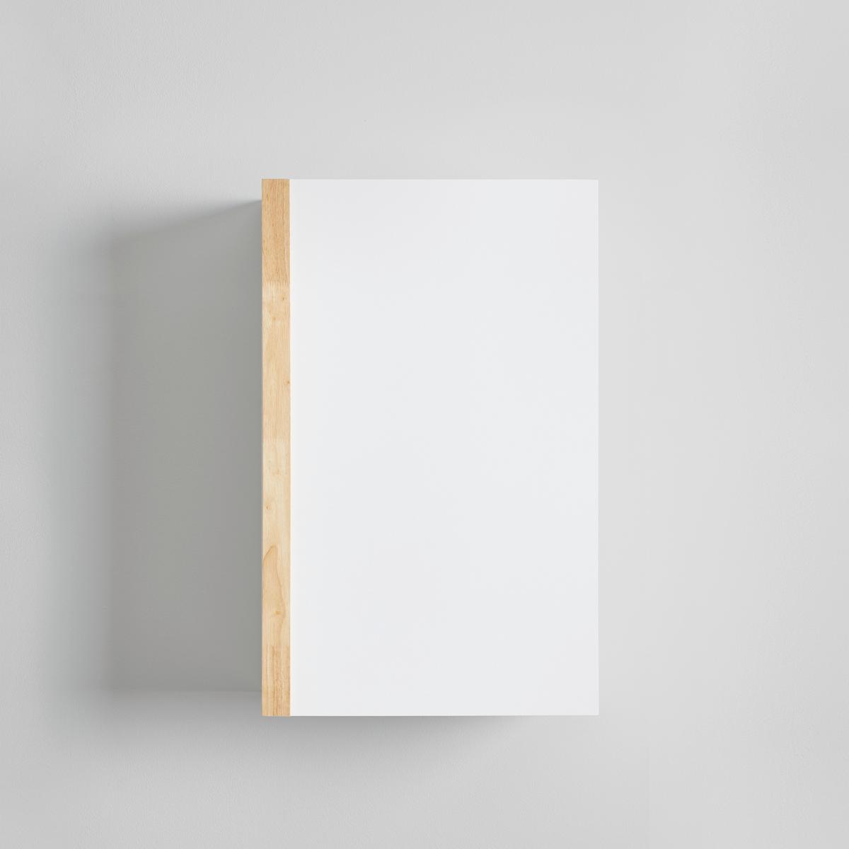 Závěsná skřiňka RICO - bílá/přírodní barvy, Moderní, dřevo (42/66/20cm) - Bessagi Home