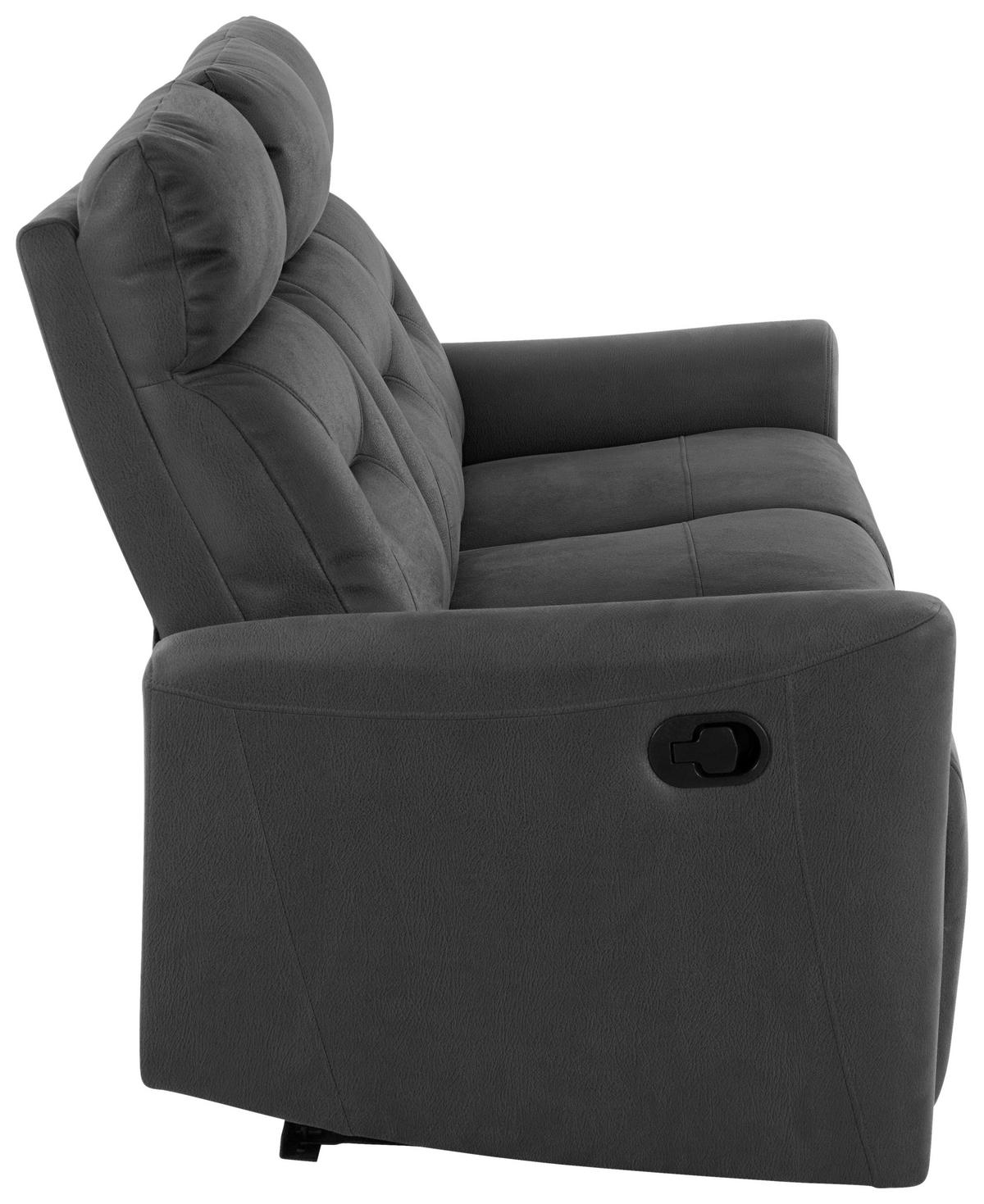 3-sitzer-sofa Aureli Schwarz B: 186,5 Cm - Schwarz, Basics, Holz/Textil (186,5/102,5/92,5cm) - Livetastic