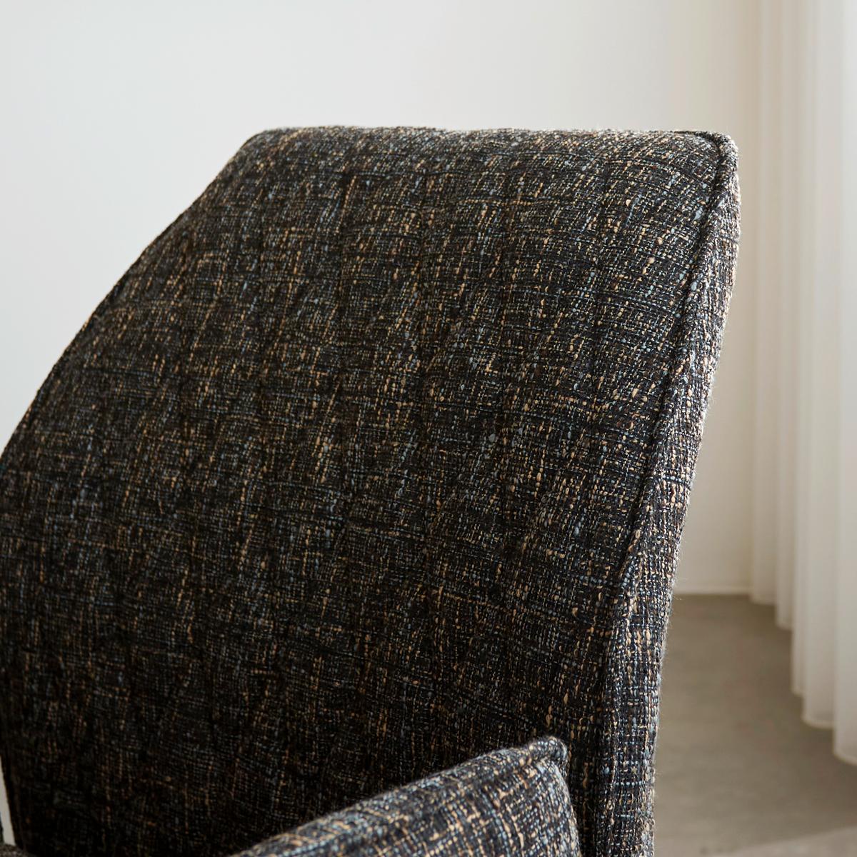 Armlehnstuhl-Set Donny Schwarz B: 57,5 cm - Schwarz, MODERN, Textil/Metall (57,5/92/52cm) - MID.YOU