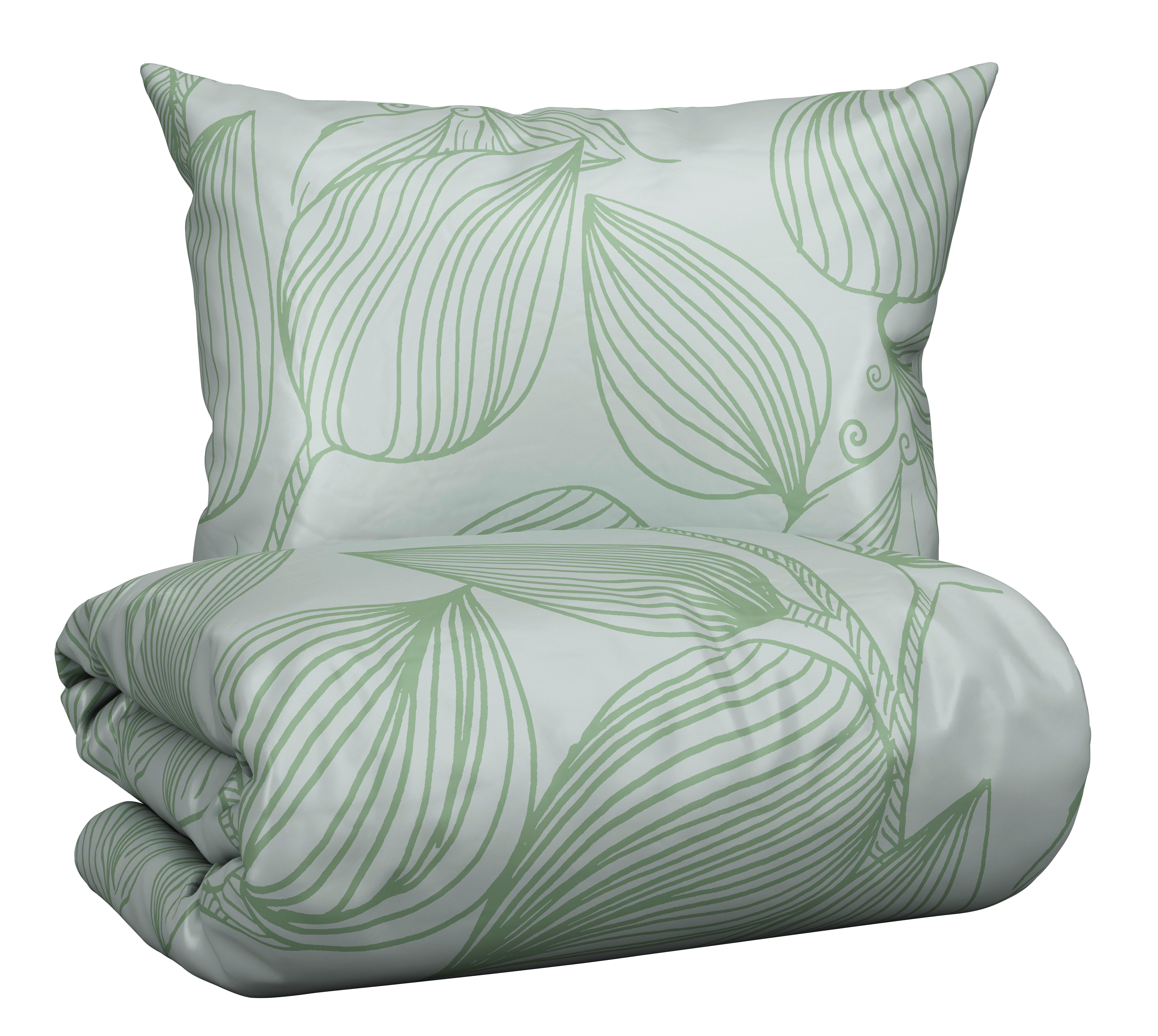 POVLEČENÍ GREEN HOUSE - zelená, textil (140/200cm) - Modern Living