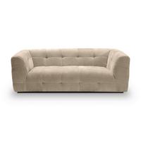 3-Sitzer-Sofa Tenso Beige B: 217cm - Beige/Schwarz, Basics, Holz/Textil (217/72/96cm) - MID.YOU