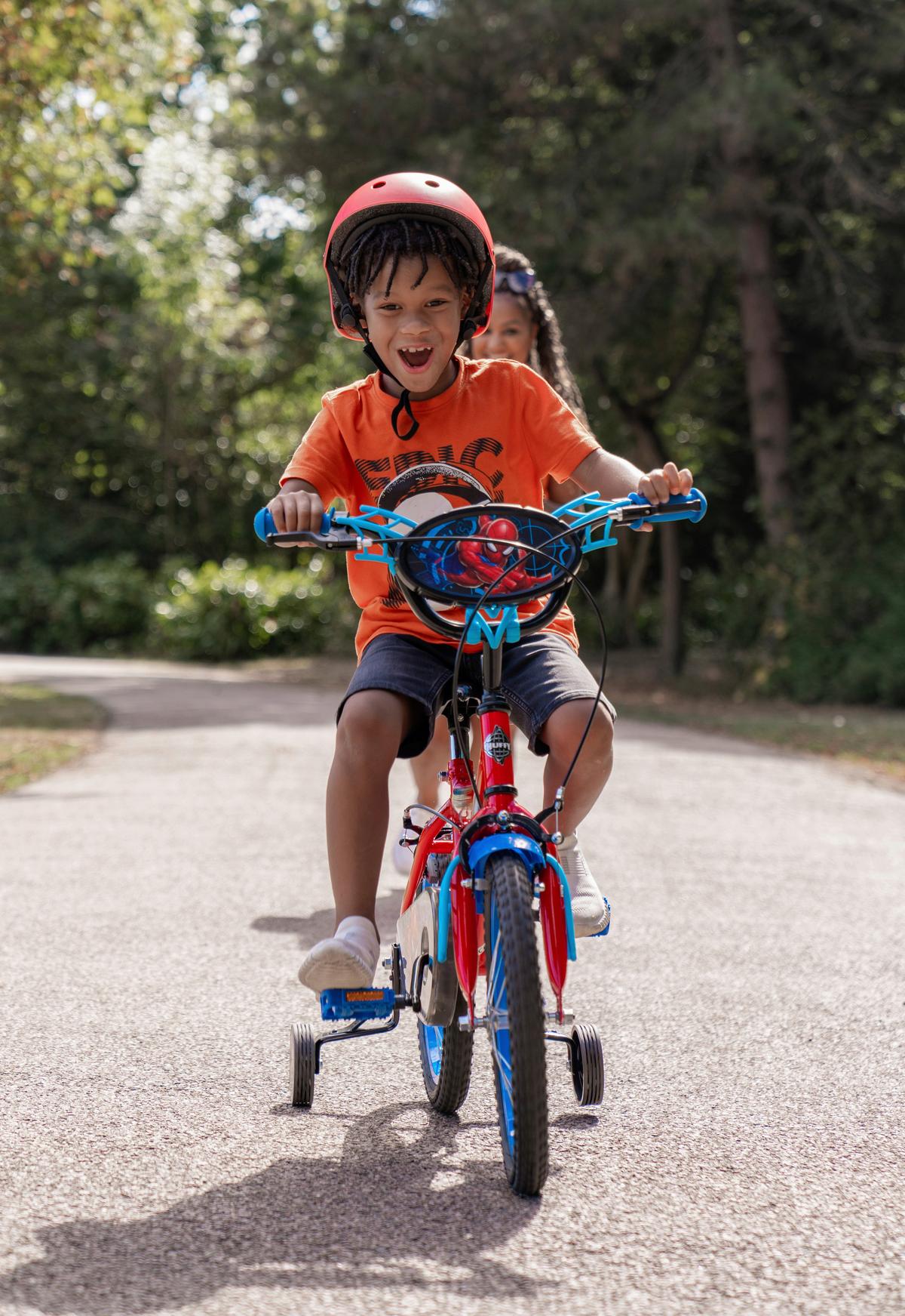 Kinderfahrrad Huffy Spider-Man 16in Bike - Blau/Rot, Basics, Metall (54/86/112cm)