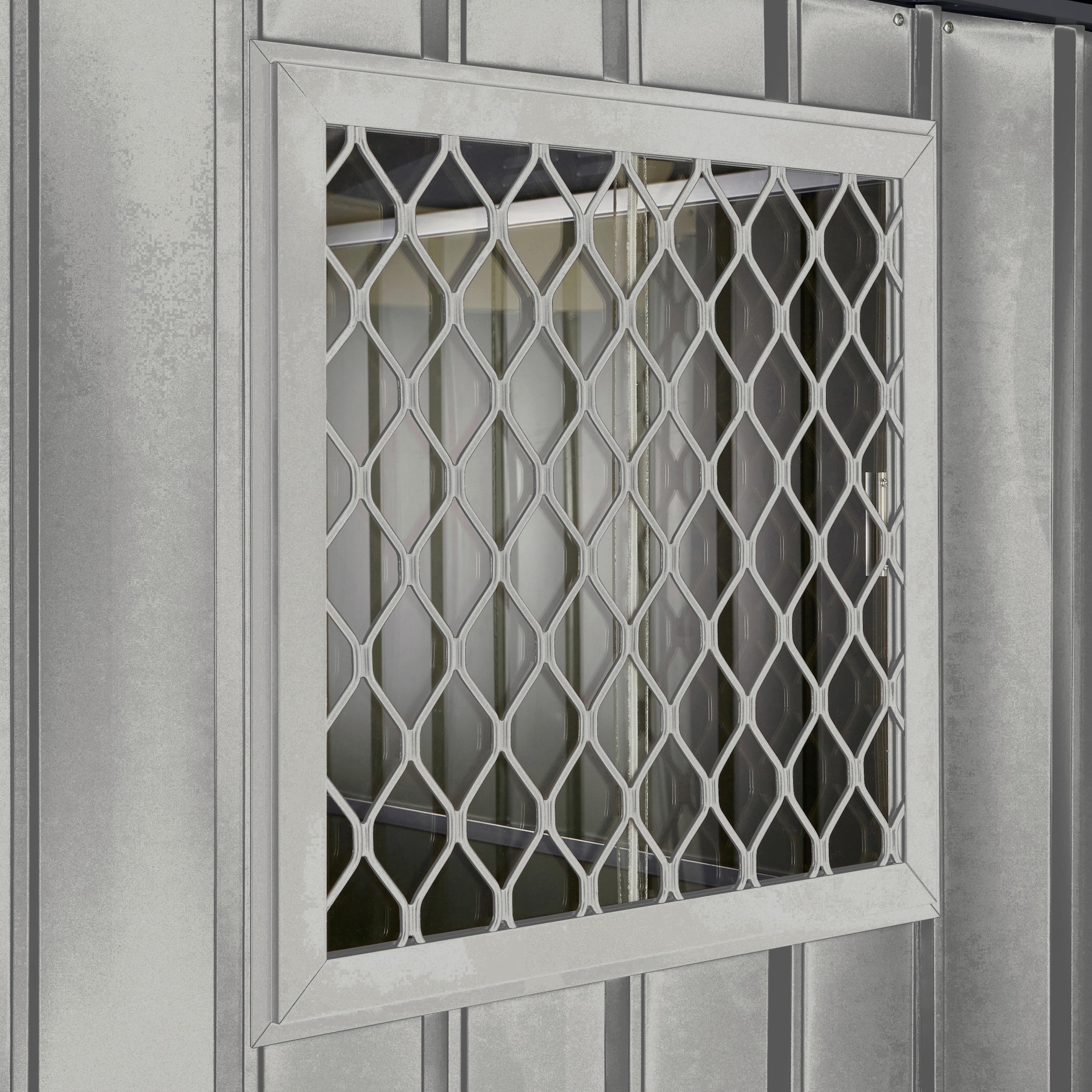 Gerätehaus Fenster Kit 1 - Silberfarben, Basics, Metall (62/20/62cm)
