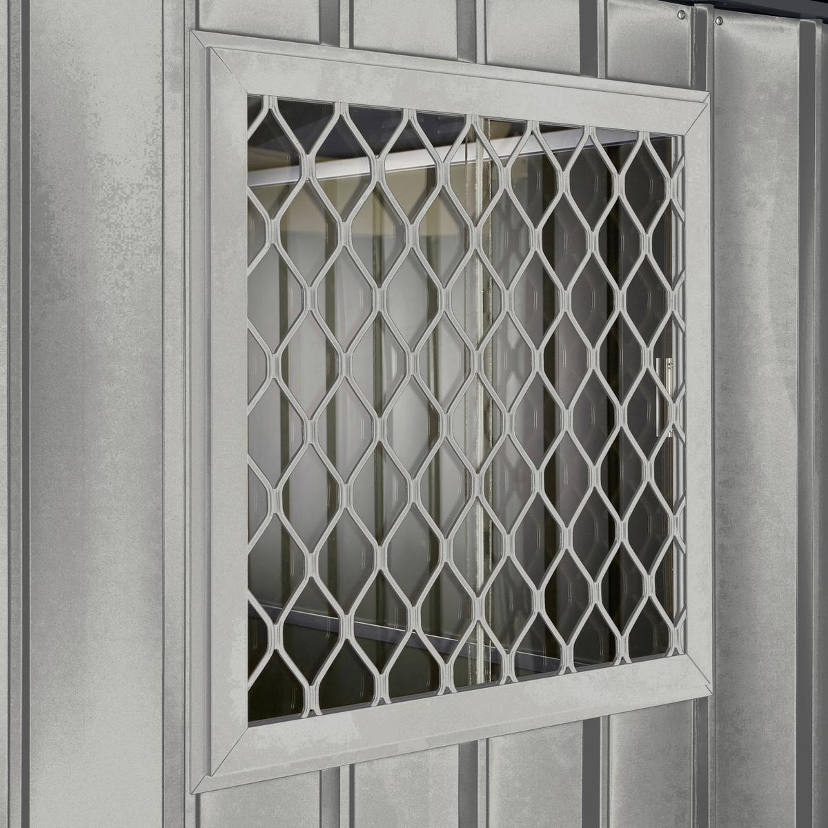Gerätehaus Fenster Kit 1 - Silberfarben, Basics, Metall (62/20/62cm)
